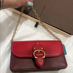 Coach Red and Brown Women's Bag